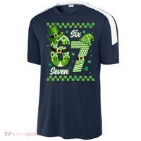 Funny Irish 67 Six Seven 6-7 Meme Happy St Patrick's Day Sport-Tek Competitor United Soccer Jersey thumb 2