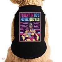 Fluent In 80s Movie Quotes Retro Doggie Tank thumb 0