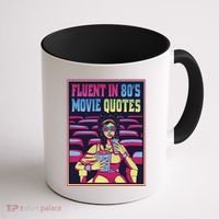 Fluent In 80s Movie Quotes Retro Coffee Mug thumb 1