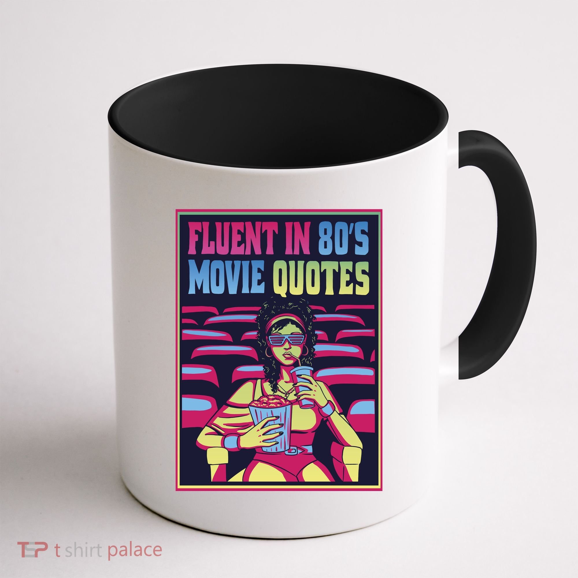 Fluent In 80s Movie Quotes Retro Coffee Mug