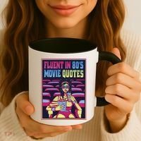 Fluent In 80s Movie Quotes Retro Coffee Mug thumb 3