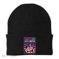 Fluent In 80s Movie Quotes Retro Beanie thumb 0