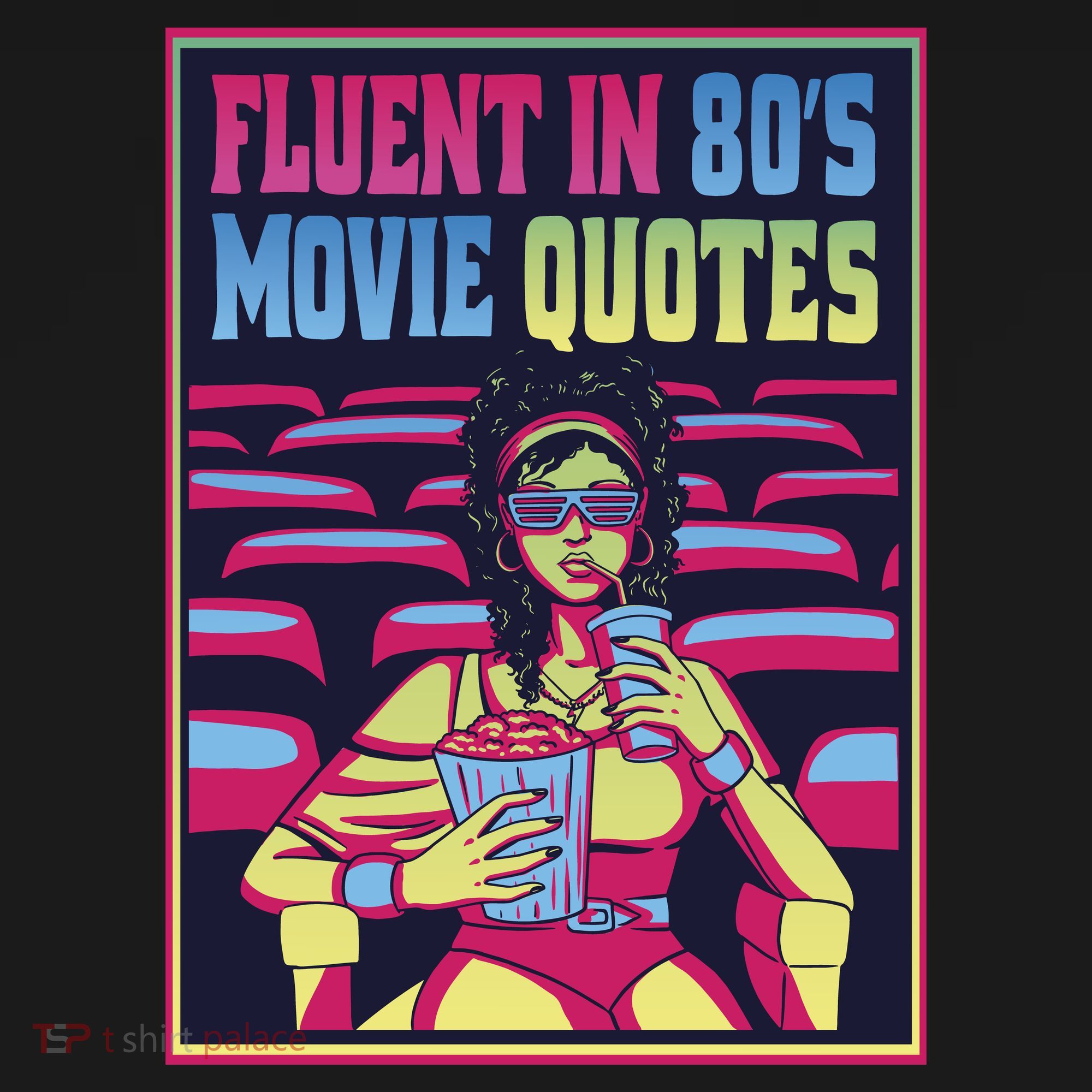 Fluent In 80s Movie Quotes Retro Women's Hoodie