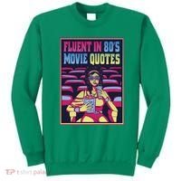 Fluent In 80s Movie Quotes Retro Sweatshirt thumb 0