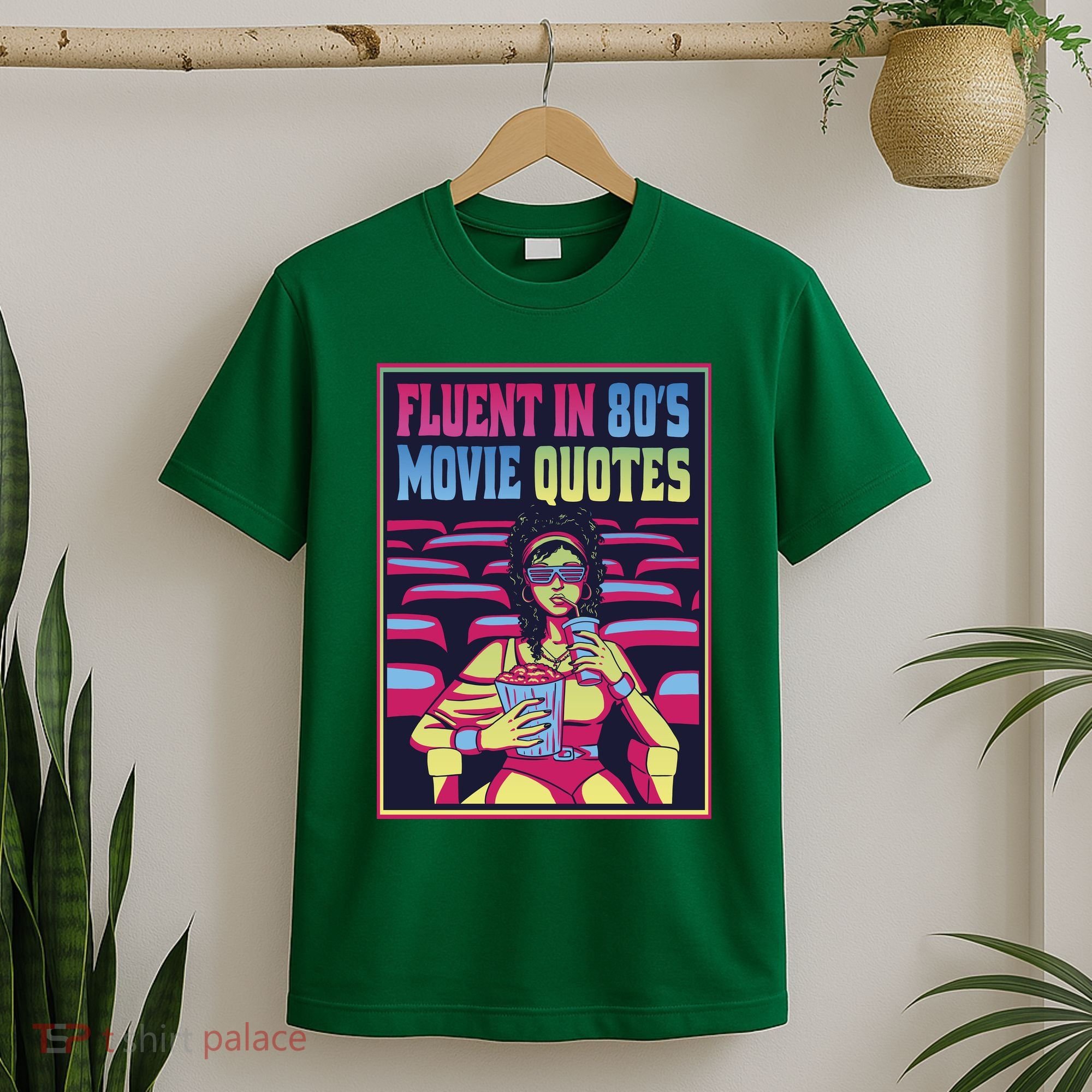 Fluent In 80s Movie Quotes Retro T-Shirt