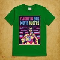Fluent In 80s Movie Quotes Retro T-Shirt thumb 5
