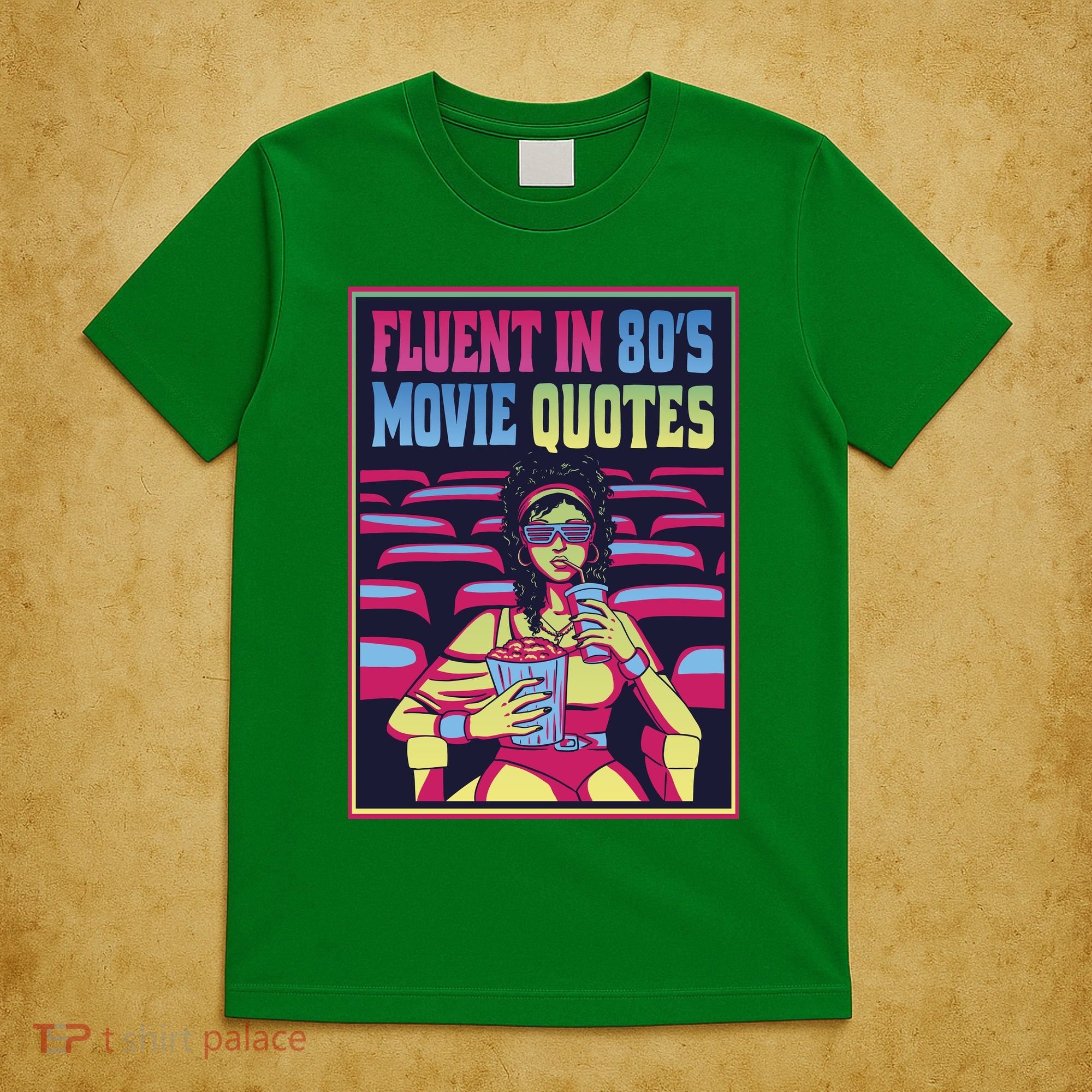 Fluent In 80s Movie Quotes Retro T-Shirt