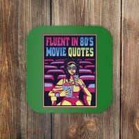Fluent In 80s Movie Quotes Retro Coaster thumb 0