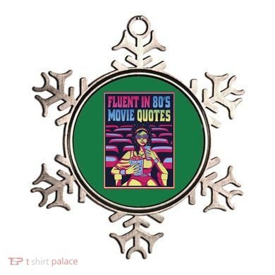 Fluent In 80s Movie Quotes Retro Ornament
