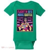 Fluent In 80s Movie Quotes Retro Baby Bodysuit thumb 0