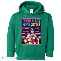 Fluent In 80s Movie Quotes Retro Toddler Hoodie thumb 0