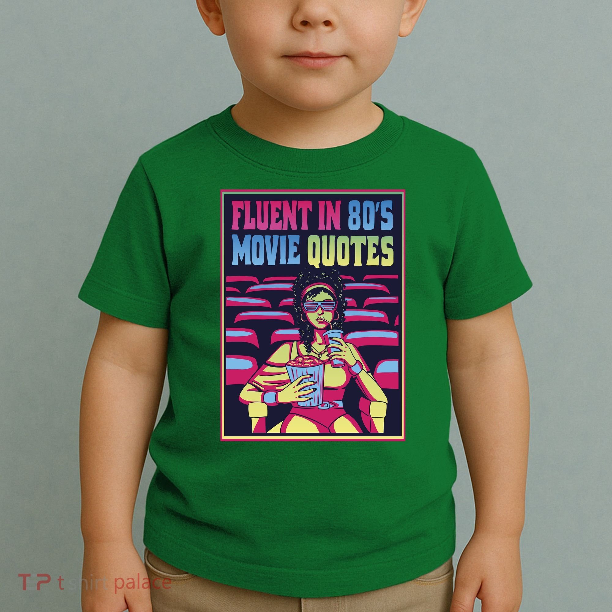 Fluent In 80s Movie Quotes Retro Toddler T-Shirt