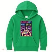 Fluent In 80s Movie Quotes Retro Kids Hoodie thumb 0