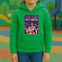Fluent In 80s Movie Quotes Retro Kids Hoodie thumb 3
