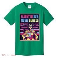 Fluent In 80s Movie Quotes Retro Kids T-Shirt thumb 0
