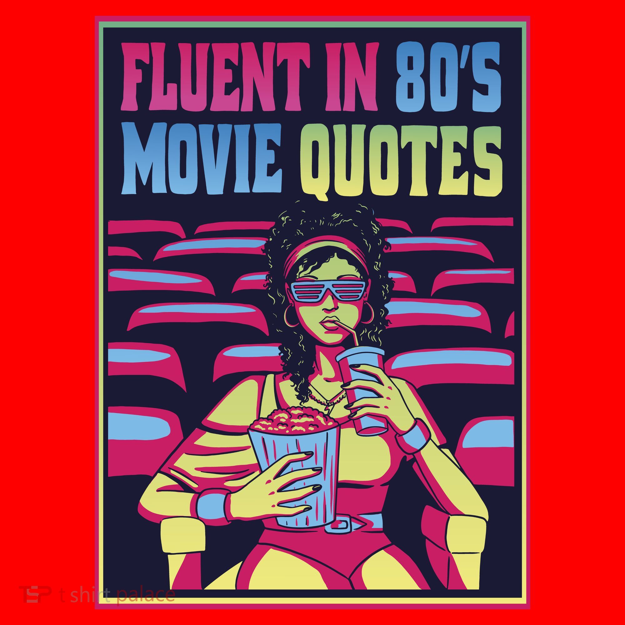 Fluent In 80s Movie Quotes Retro Santa Hat