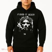 Flood It Again Funny Saying Boss Jesus Meme Lover Hoodie thumb 2