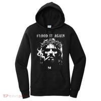 Flood It Again Funny Saying Boss Jesus Meme Lover Women's Hoodie thumb 0
