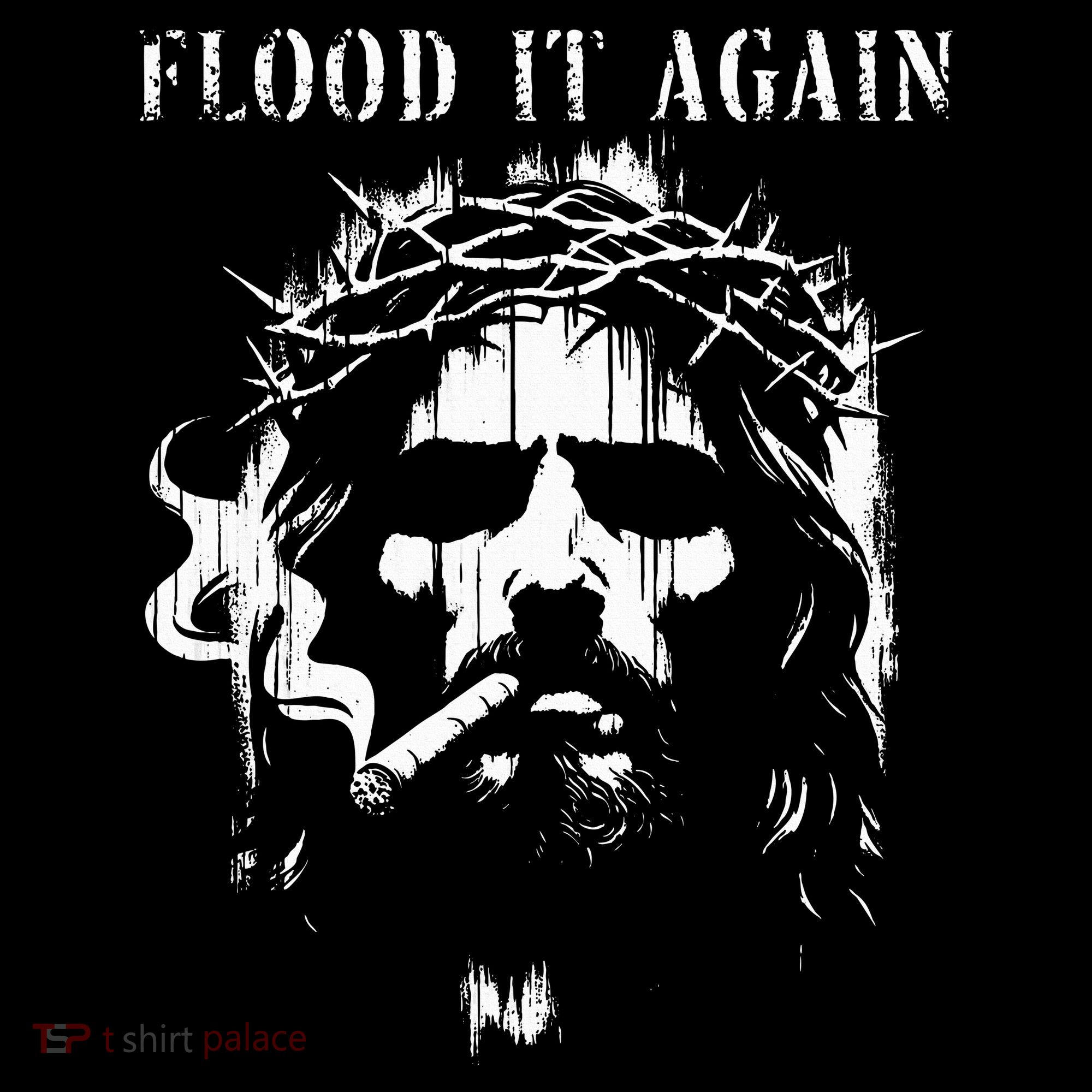Flood It Again Funny Saying Boss Jesus Meme Lover Women's Hoodie