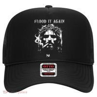 Flood It Again Funny Saying Boss Jesus Meme Lover Hat thumb 0