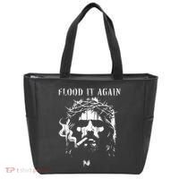 Flood It Again Funny Saying Boss Jesus Meme Lover Tote Bag thumb 0