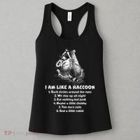 Funny I Am Like A Raccoon Women's Tank Top thumb 3