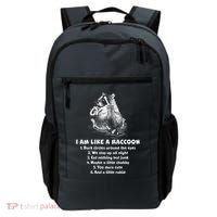 Funny I Am Like A Raccoon Backpack thumb 0