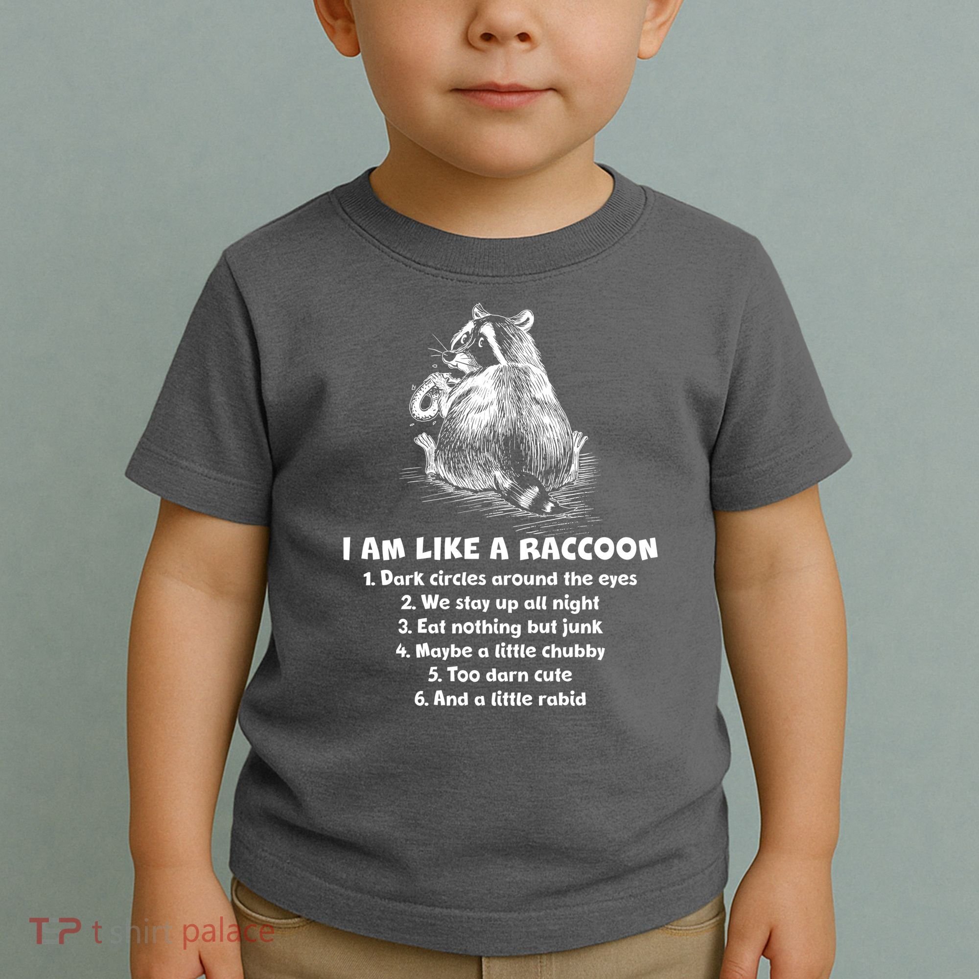 Funny I Am Like A Raccoon Toddler T-Shirt