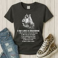 Funny I Am Like A Raccoon Women's T-Shirt thumb 3