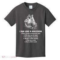 Funny I Am Like A Raccoon Kids T-Shirt thumb 0