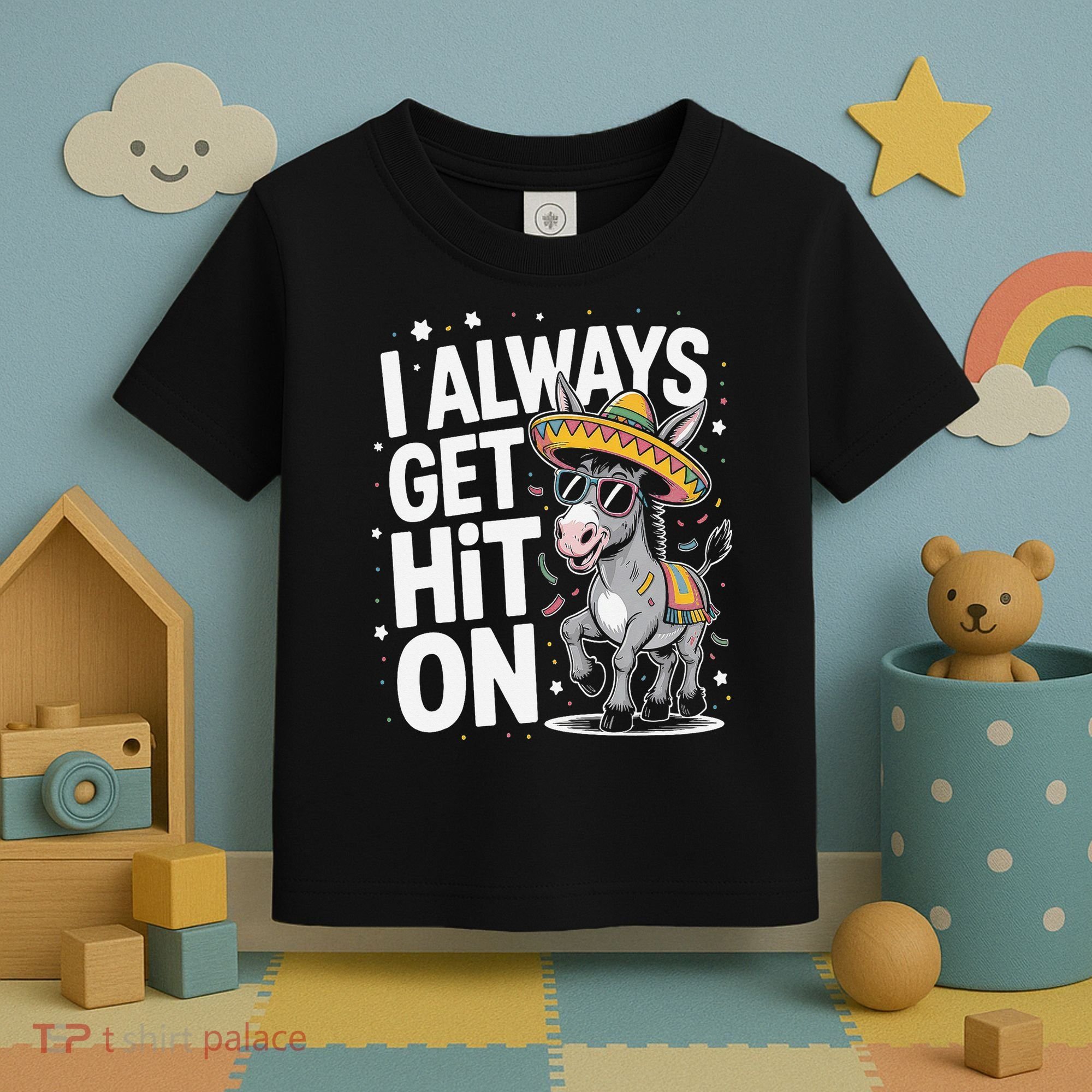 Funny I Always Get Hit On Pinata Cinco De Mayo Women Toddler T-Shirt