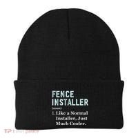 Fence Installer Application Day Funny Saying Fence Installer Beanie thumb 0
