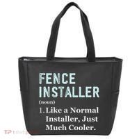 Fence Installer Application Day Funny Saying Fence Installer Tote Bag thumb 0