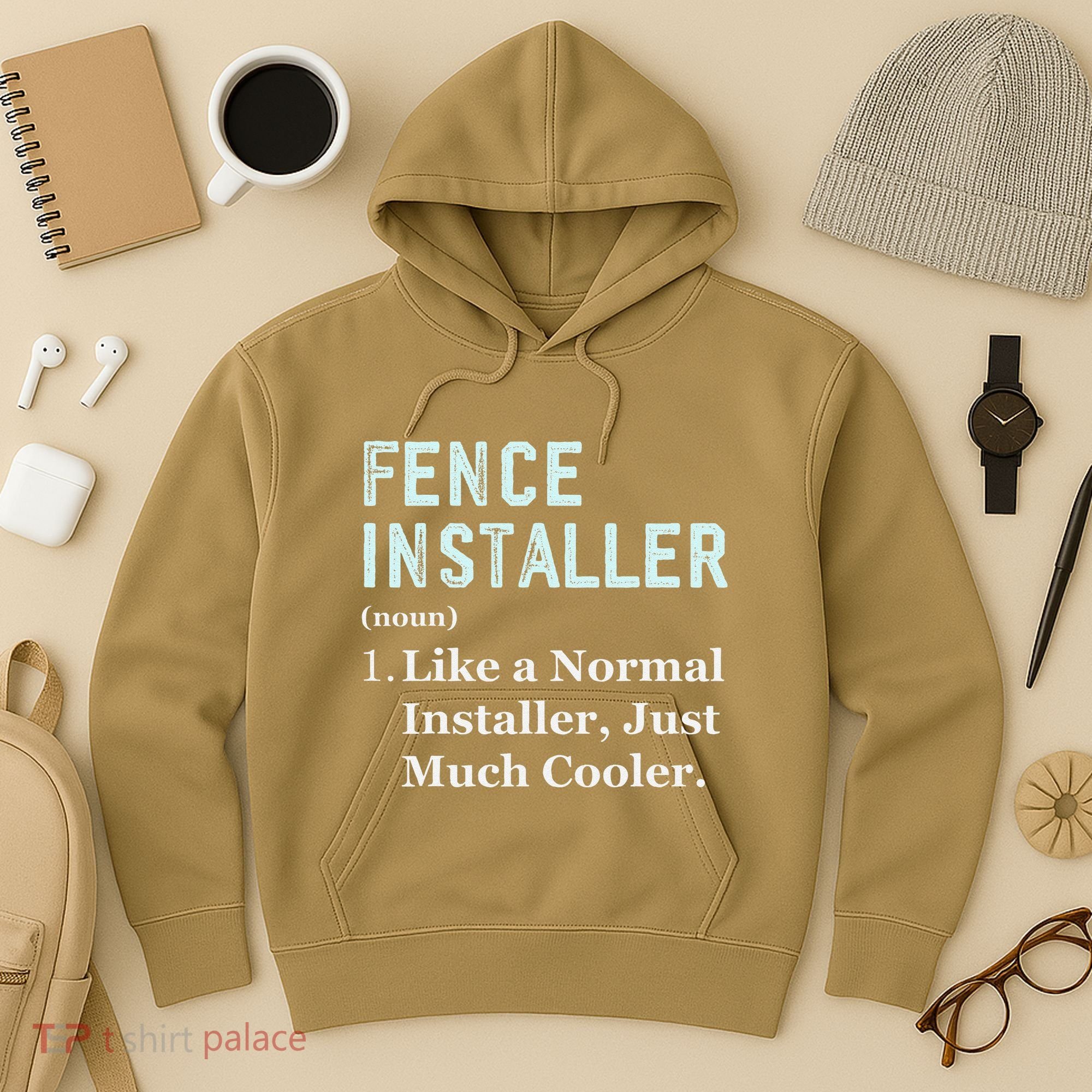 Fence Installer Application Day Funny Saying Fence Installer Hoodie