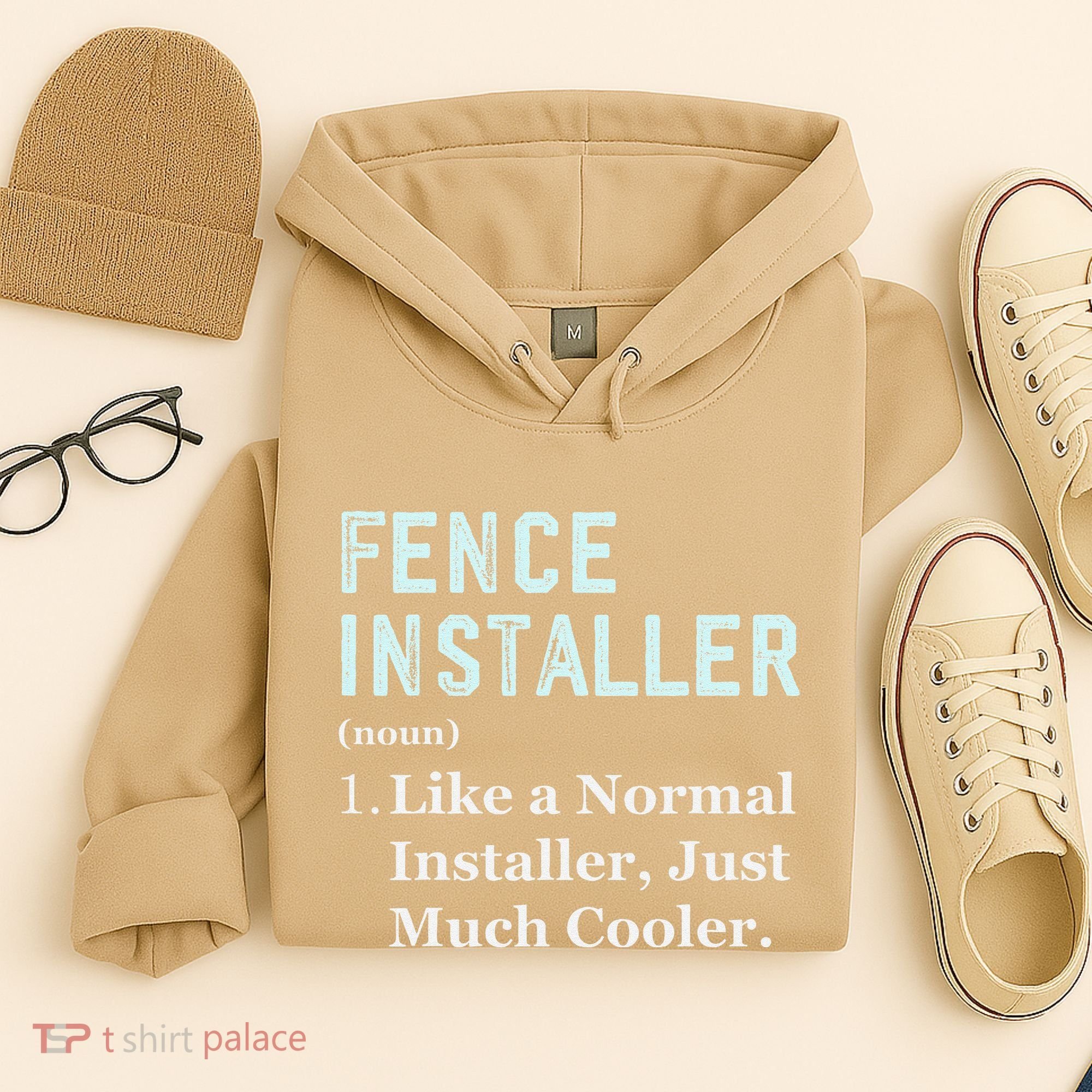 Fence Installer Application Day Funny Saying Fence Installer Hoodie