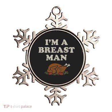 Funny Im A Breast Man Turkey Thanksgiving Ornament