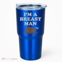 Funny Im A Breast Man Turkey Thanksgiving Tumbler thumb 0