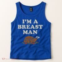 Funny Im A Breast Man Turkey Thanksgiving Tank Top thumb 2