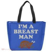 Funny Im A Breast Man Turkey Thanksgiving Tote Bag thumb 0