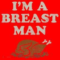 Funny Im A Breast Man Turkey Thanksgiving Santa Hat thumb 1