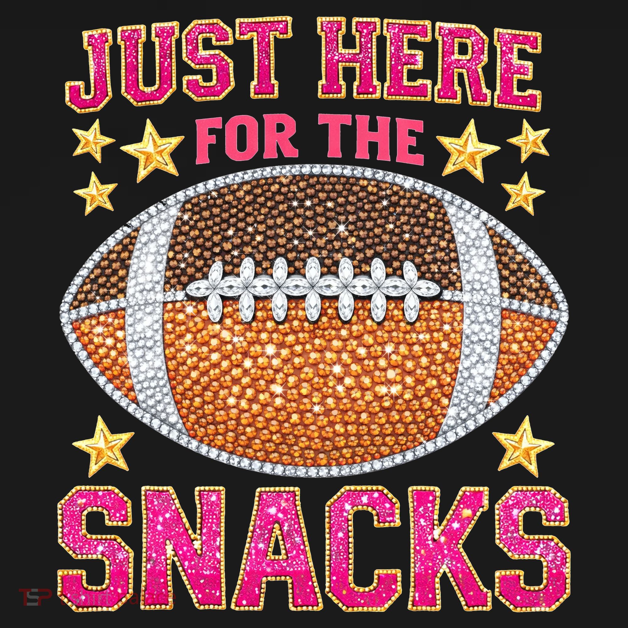 Football I Am Just For The Snacks Game Day Women's Hoodie