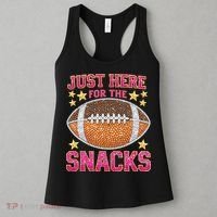 Football I Am Just For The Snacks Game Day Women's Tank Top thumb 3