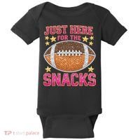Football I Am Just For The Snacks Game Day Baby Bodysuit thumb 0