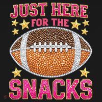 Football I Am Just For The Snacks Game Day Baby Bodysuit thumb 2