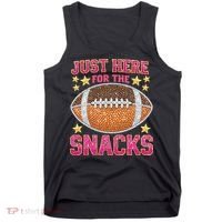 Football I Am Just For The Snacks Game Day Tank Top thumb 0