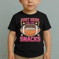Football I Am Just For The Snacks Game Day Toddler T-Shirt thumb 2