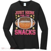 Football I Am Just For The Snacks Game Day Women's Long Sleeve Shirt thumb 0