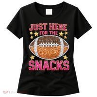 Football I Am Just For The Snacks Game Day Women's T-Shirt thumb 0