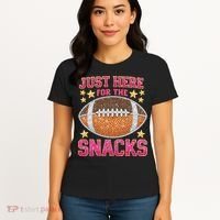 Football I Am Just For The Snacks Game Day Women's T-Shirt thumb 4