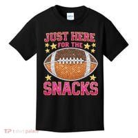 Football I Am Just For The Snacks Game Day Kids T-Shirt thumb 0
